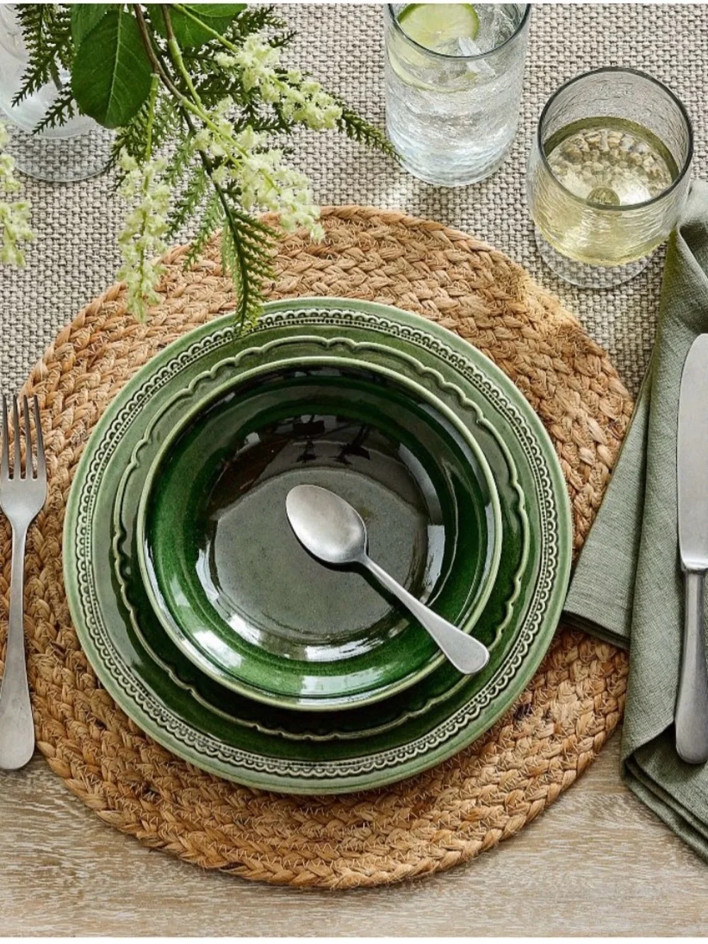 Pottery Barn Mason Handwoven Cotton Fringe Table Runner (color: Flint)
